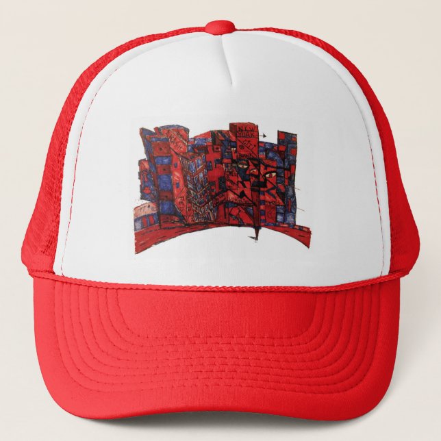 new york citi bank ink trucker hat (Front)