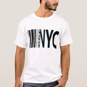 New York City 1625 Barcode Design T-Shirt