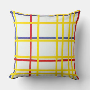 New York City 1 by Piet Mondrian Cushion