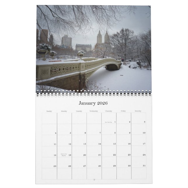 New York City 2013 Calendar - Beautiful Landscapes (Jan 2026)