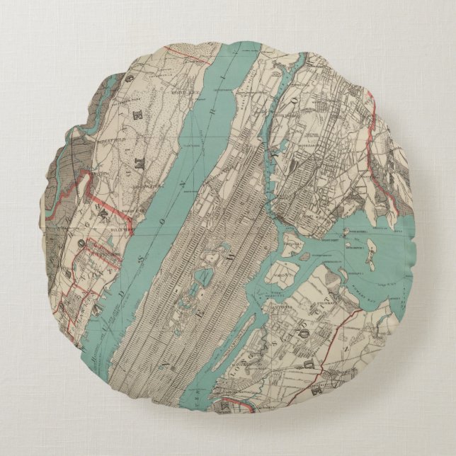 New York City 2 Round Cushion (Front)