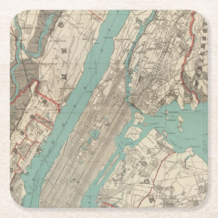 New York City 2 Square Paper Coaster