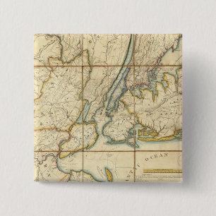 New York City 3 15 Cm Square Badge