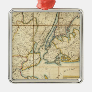 New York City 3 Metal Tree Decoration
