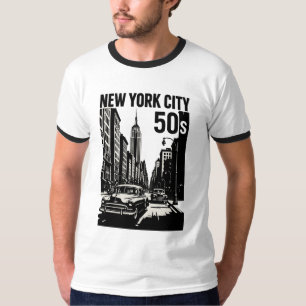 New York City – 50s Retro Art T-Shirt Vintage...