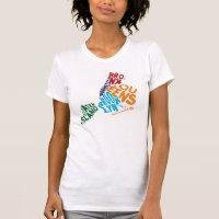 New York City 5 Boroughs Calligram Map