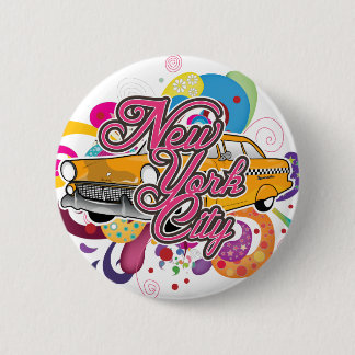 New York City 6 Cm Round Badge