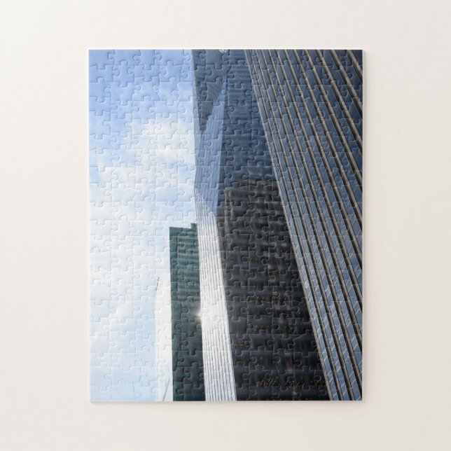 New York City 6th Avenue Skyscrapers NYC Buildings Jigsaw Puzzle (Vertical)