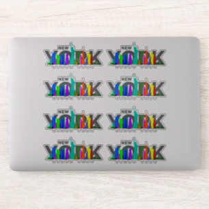 New York City 8"x 8"- Glossy Tranparent