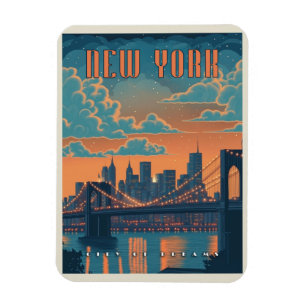 New York City - A Vintage Delight Magnet