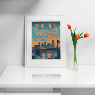 New York City - A Vintage Delight Poster