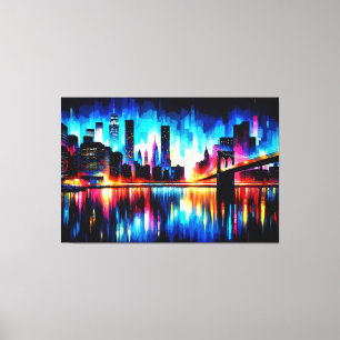New York City Abstract 1103 Canvas Print