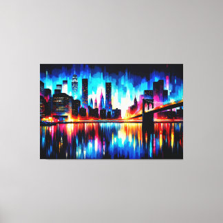 New York City Abstract 1103 Canvas Print