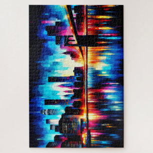 New York City Abstract 1103 Jigsaw Puzzle