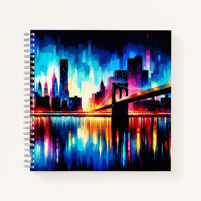 New York City Abstract 1103 Notebook (Front)