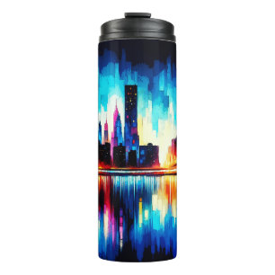 New York City Abstract 1103 Thermal Tumbler