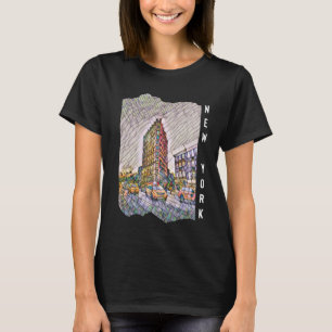 New York City Aesthetic Mosaic Art T-Shirt