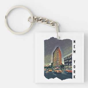 New York City Aesthetic Photo Art    Key Ring