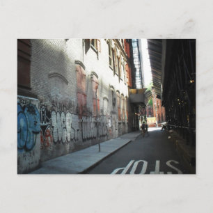 New York City Alley on a Summer Day Postcard