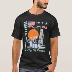 New York City America USA Skyline Country City Sky T-Shirt