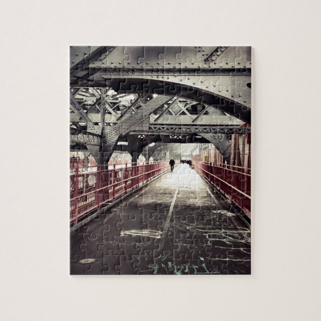 New York City Architecture - Williamsburg Bridge Jigsaw Puzzle (Vertical)