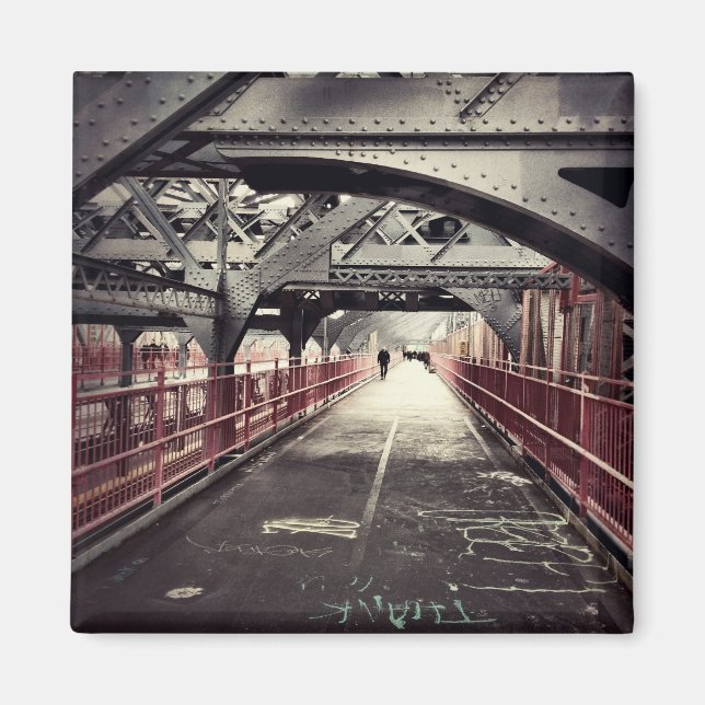 New York City Architecture - Williamsburg Bridge Magnet (Front)
