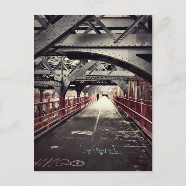 New York City Architecture - Williamsburg Bridge Postcard (Front)