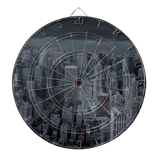New York City at Night Dartboard (Front)
