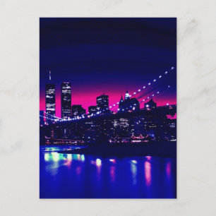 New York City at Night Postcard