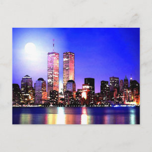 New York City at Night Postcard