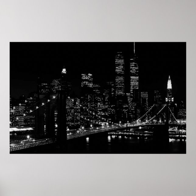 New York City at Night Poster (Front)