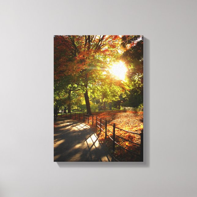 New York City Autumn Sun Canvas Print (Front)