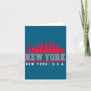 New York City Beautiful Skyline  Card