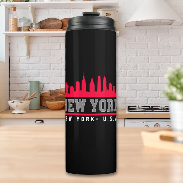 New York City Beautiful Skyline Thermal Tumbler (Creator Uploaded)
