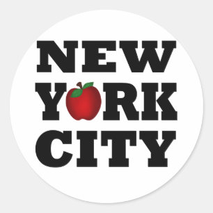 New York City (Big Apple) Classic Round Sticker