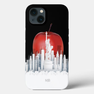 New York City Big Apple with Monogram iPhone 13 Case