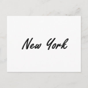 New York City Black and Grey Postcard