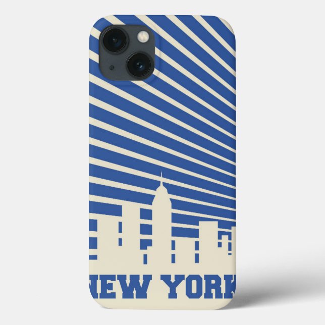 New York City Blue Case-Mate iPhone Case (Back)