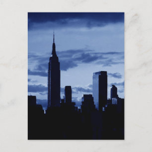 New York City & Blue Night Postcard