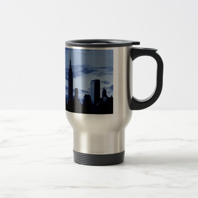 New York City & Blue Night Travel Mug (Right)