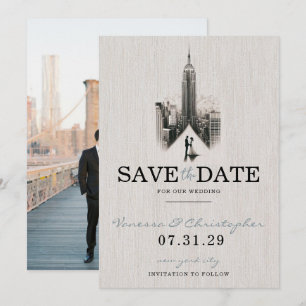 New York City Bride & Groom Save The Date