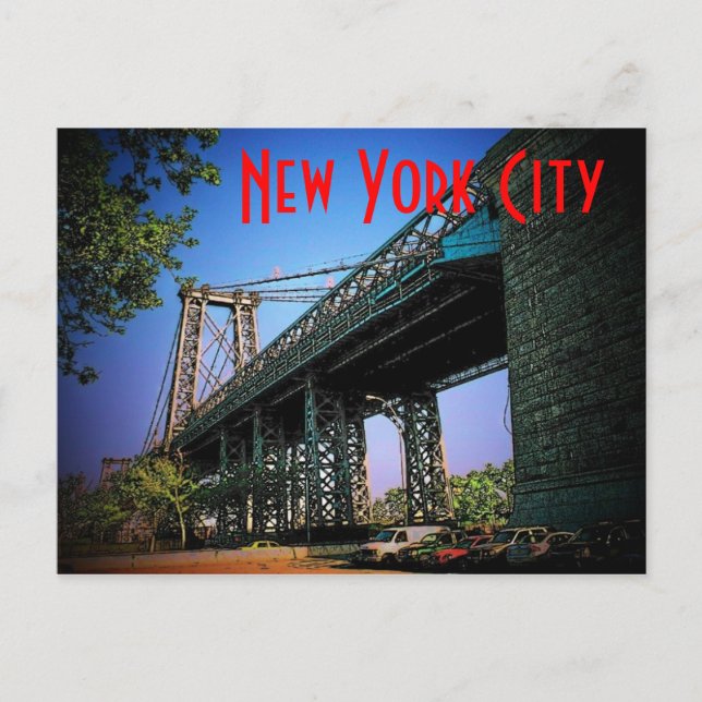 New York City Bridge Postcard (Front)