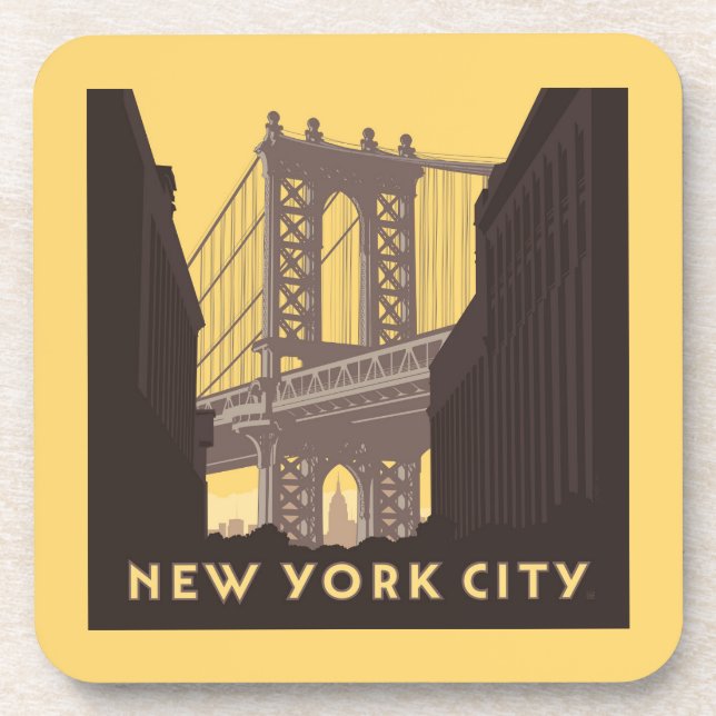 New York City | Brooklyn Bridge Coaster (Front)