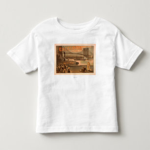New York City Brooklyn Bridge "Excelsior" Toddler T-Shirt