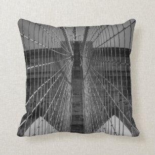 New York City Brooklyn Bridge & Skyline 2 Sided Cushion