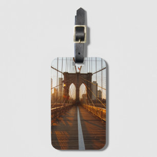 New York City Brooklyn Bridge Sunrise Luggage Tag