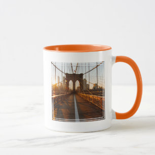 New York City Brooklyn Bridge Sunrise Mug