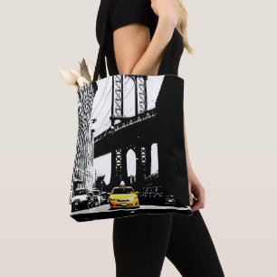 New York City Brooklyn Yellow Taxi USA Nyc Elegant Tote Bag