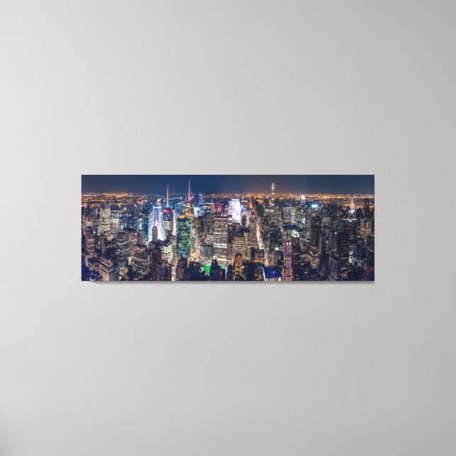 NEW YORK CITY BY NIGHT CANVAS PRINT (Front)