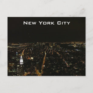 New York City by Night Postcard
